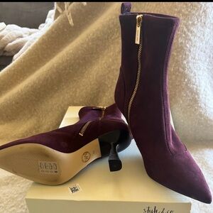 Style & Co. Women's Burgundy Heeled Boots